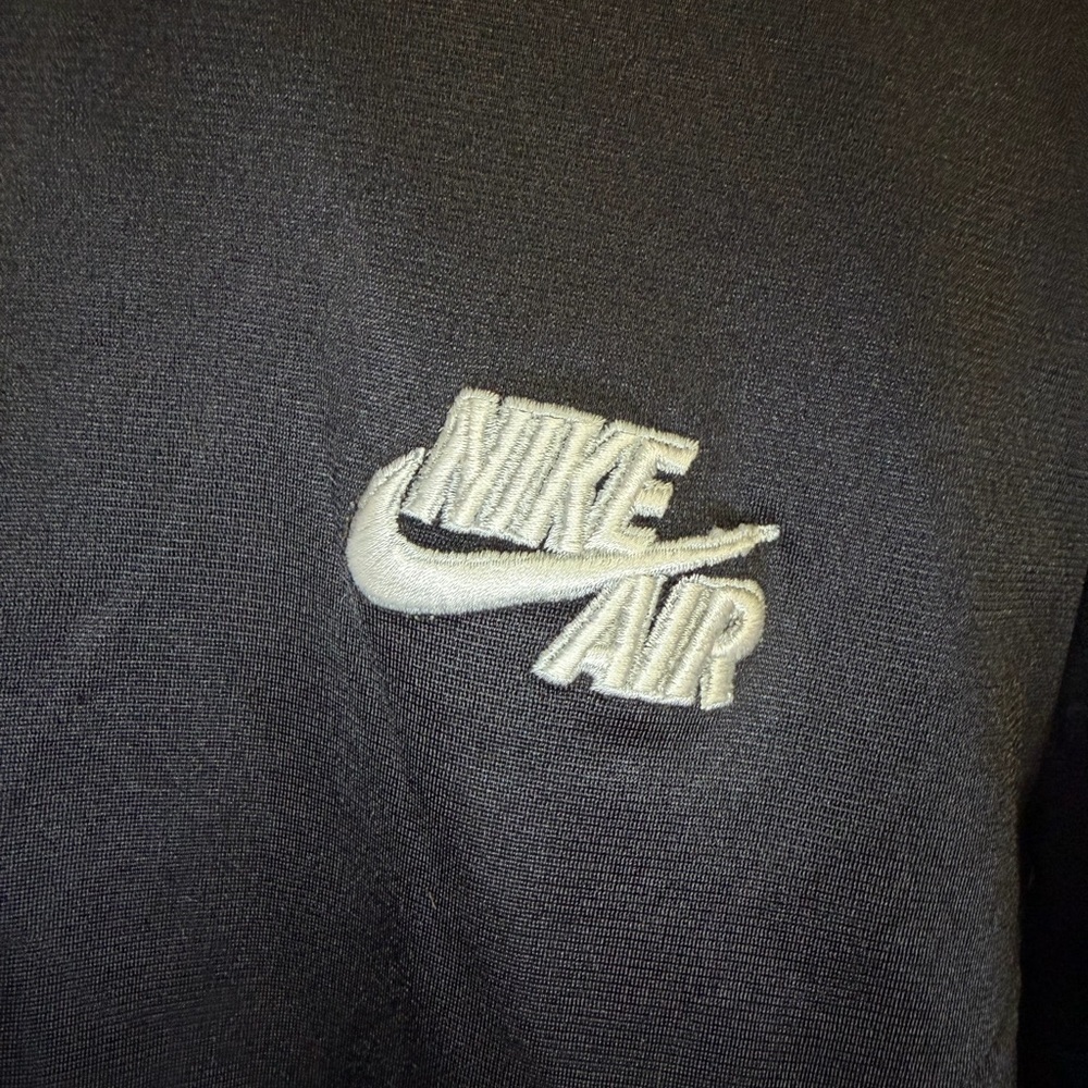 Nike Jacket Mens Large Black Air Full Zip Track Windbreaker Athletic Retro Style - Picture 2 of 8